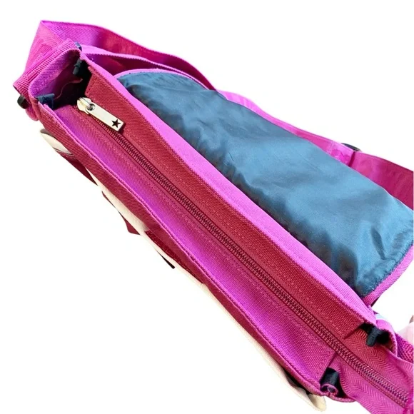 CONVERSE | messenger bag deep pink with extendable shoulder strap - Picture 7 of 12